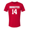 Ohio State Buckeyes Men's Lacrosse Student Athlete #14 Brett Gladstone - Front View