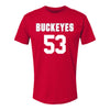 Ohio State Buckeyes Men's Lacrosse Student Athlete #53 Zach Hepworth - Front View