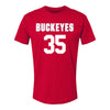 Ohio State Buckeyes Men's Lacrosse Student Athlete #35 Ellis McDonald - Front View