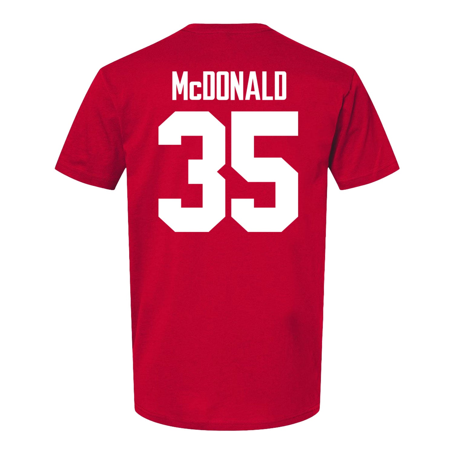 Ohio State Buckeyes Men's Lacrosse Student Athlete #35 Ellis McDonald - Back View