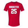 Ohio State Buckeyes Men's Lacrosse Student Athlete #25 Caden Minniti - Front View