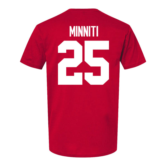 Ohio State Buckeyes Men's Lacrosse Student Athlete #25 Caden Minniti - Back View