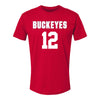 Ohio State Buckeyes Men's Lacrosse Student Athlete #12 Julian Targete - Front View