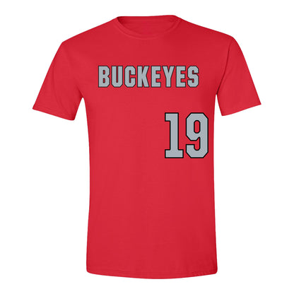Ohio State Buckeyes Softball Student Athlete #19 Jenna Molk - Front View