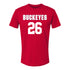 Ohio State Buckeyes Women's Lacrosse Student Athlete #26 Gabriella Cleveland T-Shirt - Front View