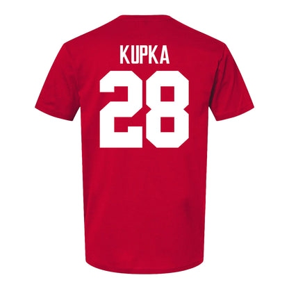 Ohio State Buckeyes Women's Lacrosse Student Athlete #28 Lexie Kupka T-Shirt - Back View