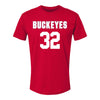 Ohio State Buckeyes Women's Lacrosse Student Athlete #32 Sophie Patton T-Shirt - Front View