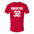 Ohio State Buckeyes Women's Lacrosse Student Athlete #32 Sophie Patton T-Shirt - Front View