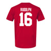 Ohio State Buckeyes Women's Lacrosse Student Athlete #16 Audrey Rudolph T-Shirt - Back View