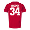 Ohio State Buckeyes Women's Lacrosse Student Athlete #34 Audrey Schoemer T-Shirt - Back View