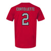 Ohio State Buckeyes Softball Student Athlete T-Shirt #2 Tegan Cortelletti - Back View