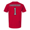 Ohio State Buckeyes Softball Student Athlete T-Shirt #1 Lottie Landmesser - Back View