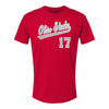 Ohio State Buckeyes Baseball Student Athlete T-Shirt #17 Nolan Farley - Front View