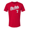 Ohio State Buckeyes Baseball Student Athlete T-Shirt #7 Nick Giamarusti - Front View