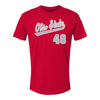 Ohio State Buckeyes Baseball Student Athlete T-Shirt #48 Ryan Hussey - Front View