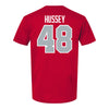 Ohio State Buckeyes Baseball Student Athlete T-Shirt #48 Ryan Hussey - Back View