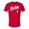 Ohio State Buckeyes Baseball Student Athlete T-Shirt #1 Joseph Mershon - Front View