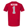 Ohio State Buckeyes Baseball Student Athlete T-Shirt #1 Joseph Mershon - Back View