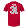 Ohio State Buckeyes Baseball Student Athlete T-Shirt #31 Jacob Morin - Back View