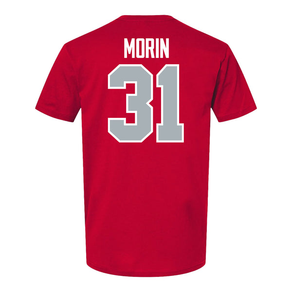 Ohio State Buckeyes Baseball Student Athlete T-Shirt #31 Jacob Morin - Back View