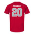 Ohio State Buckeyes Baseball Student Athlete T-Shirt #20 Christian Pownall - Back View