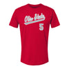 Ohio State Buckeyes Baseball Student Athlete T-Shirt #5 CJ Richard - Front View