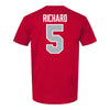 Ohio State Buckeyes Baseball Student Athlete T-Shirt #5 CJ Richard - Back View