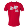 Ohio State Buckeyes Baseball Student Athlete T-Shirt #36 Liam Richards - Front View