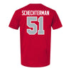 Ohio State Buckeyes Baseball Student Athlete T-Shirt #51 Ben Schechterman - Back View