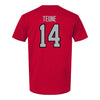 Ohio State Buckeyes Men's Volleyball Student Athlete T-Shirt #14 Kyle Teune - Back View