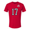 Ohio State Buckeyes Men's Volleyball Student Athlete T-Shirt #17 Tyler Tharpe - Front View