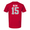 Ohio State Buckeyes Men's Soccer Student Athlete T-Shirt #15 Ashton Bilow - Back View