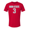 Ohio State Buckeyes Men's Soccer Student Athlete T-Shirt #3 Nathan Demian - Front View