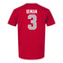 Ohio State Buckeyes Men's Soccer Student Athlete T-Shirt #3 Nathan Demian - Back View