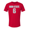 Ohio State Buckeyes Men's Soccer Student Athlete T-Shirt #6 Thomas Gilej - Front View