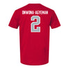 Ohio State Buckeyes Men's Soccer Student Athlete T-Shirt #2 Dyland Onwona-Agyeman - Back View