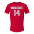 Ohio State Buckeyes Men's Soccer Student Athlete T-Shirt #14 Andre Roberts - Front View