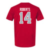 Ohio State Buckeyes Men's Soccer Student Athlete T-Shirt #14 Andre Roberts - Back View