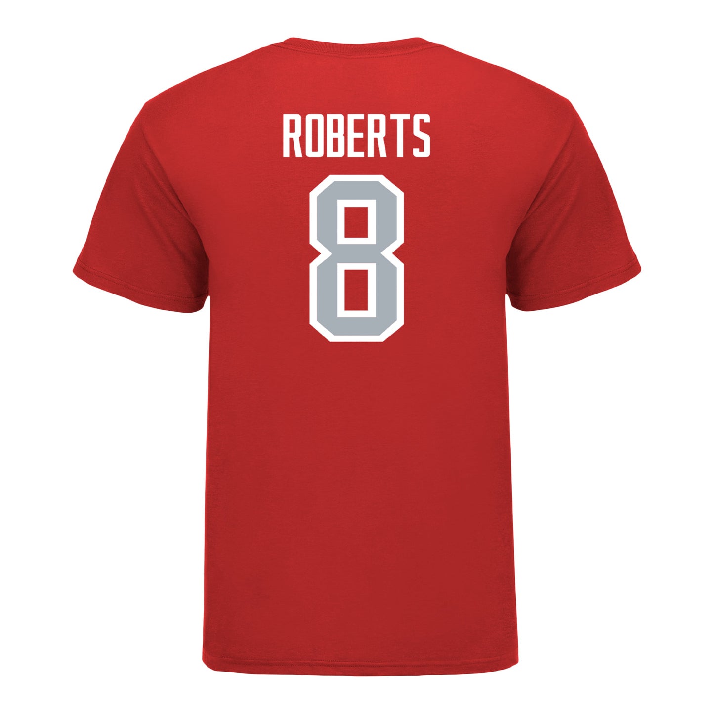 Ohio State Buckeyes Men's Soccer Student Athlete T-Shirt #8 Andre Roberts - Back View