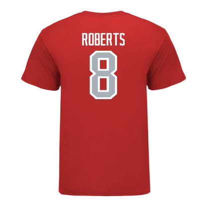 Ohio State Buckeyes Men's Soccer Student Athlete T-Shirt #8 Andre Roberts - Back View