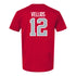 Ohio State Buckeyes Men's Soccer Student Athlete T-Shirt #12 Deylen Vellios - Back View
