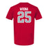 Ohio State Buckeyes Men's Soccer Student Athlete T-Shirt #25 David Wrona - Back View