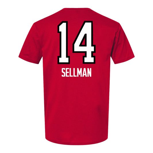 Ohio State Buckeyes Women's Volleyball Student Athlete T-Shirt #14 Emerson Sellman - Back View