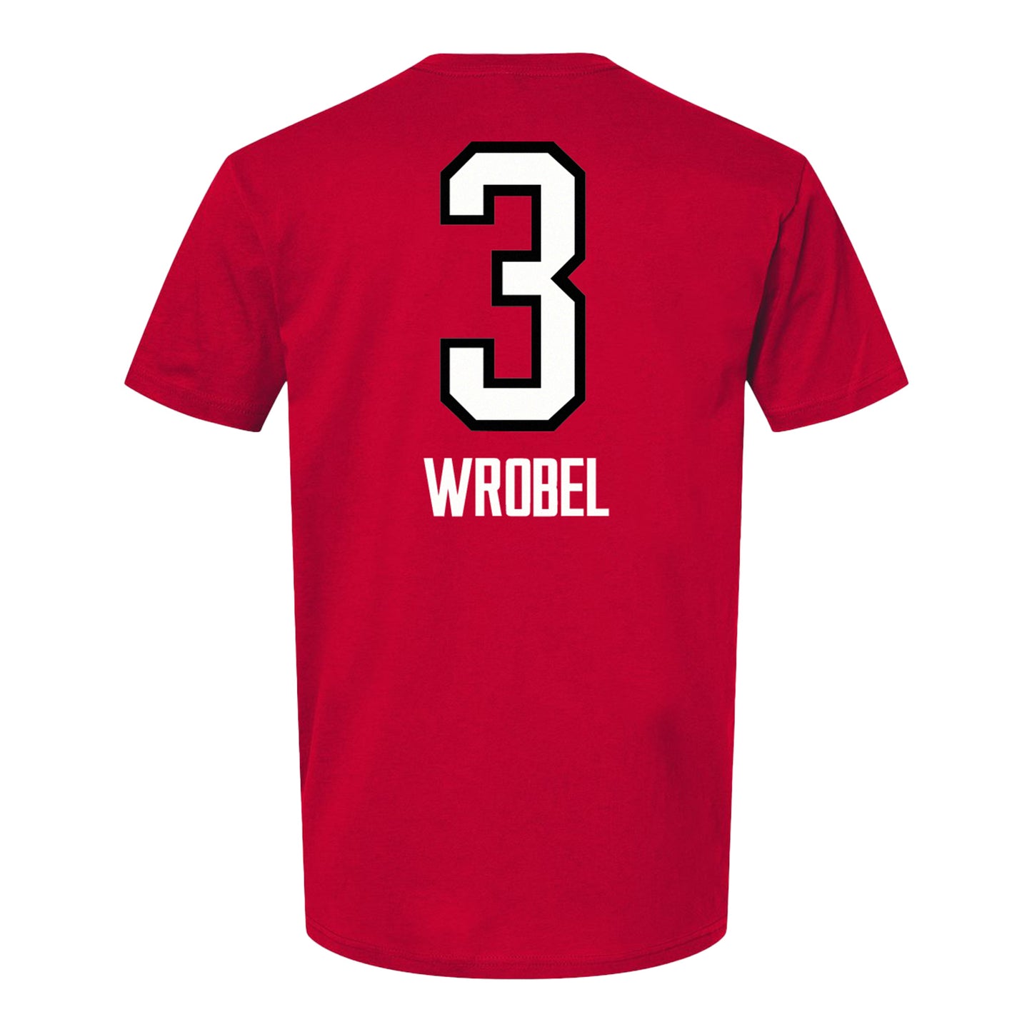 Ohio State Buckeyes Women's Volleyball Student Athlete T-Shirt #3 Ella Wrobel - Back View