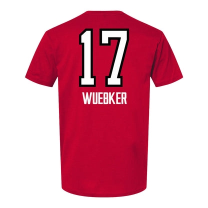 Ohio State Buckeyes Women's Volleyball Student Athlete T-Shirt #17 Reese Wuebker - Back View