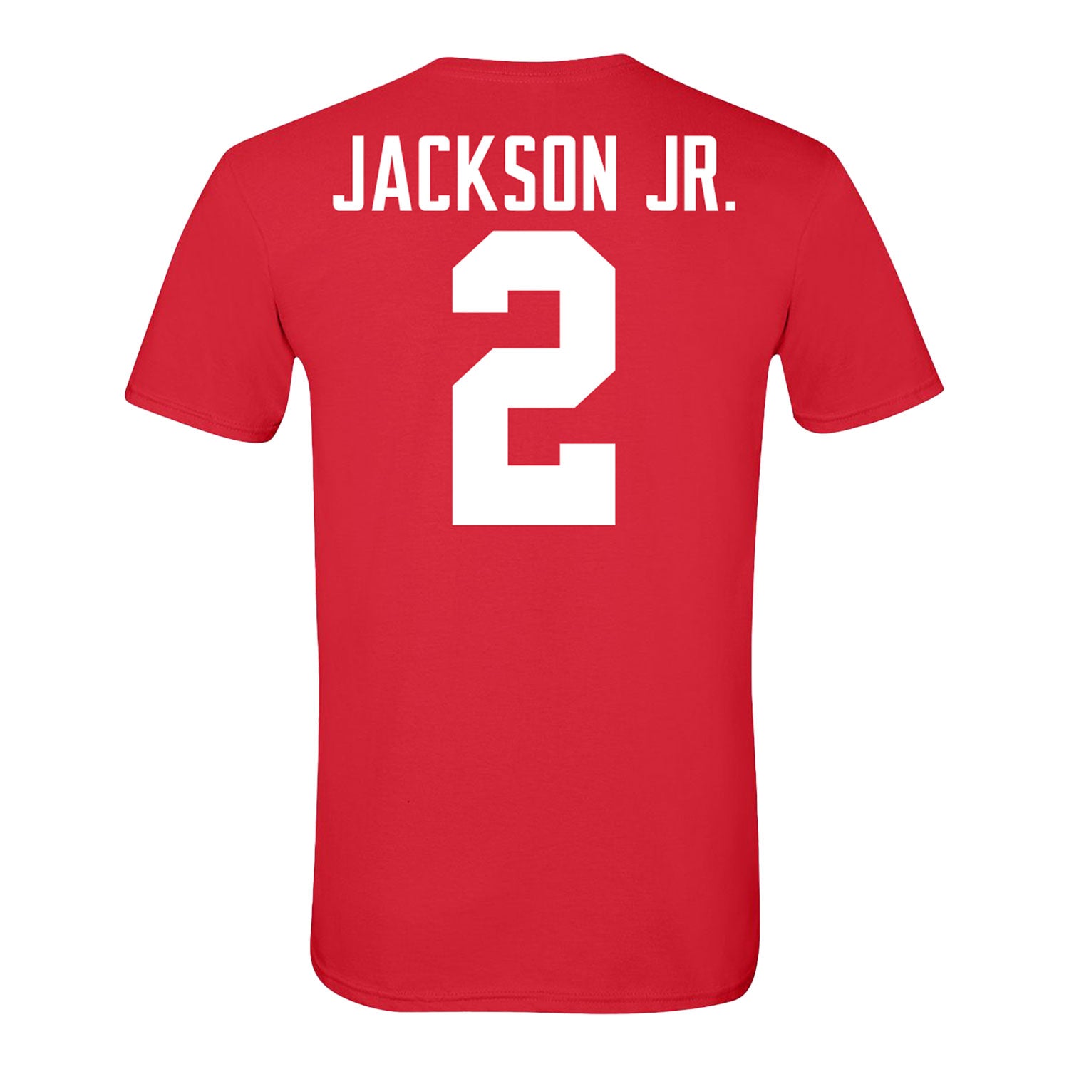 Ohio State Buckeyes #2 Kenyatta Jackson Jr. Student Athlete Football T-Shirt - Back View