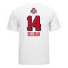 Ohio State Buckeyes Women's Volleyball Student Athlete T-Shirt #14 Emerson Sellman - Back View