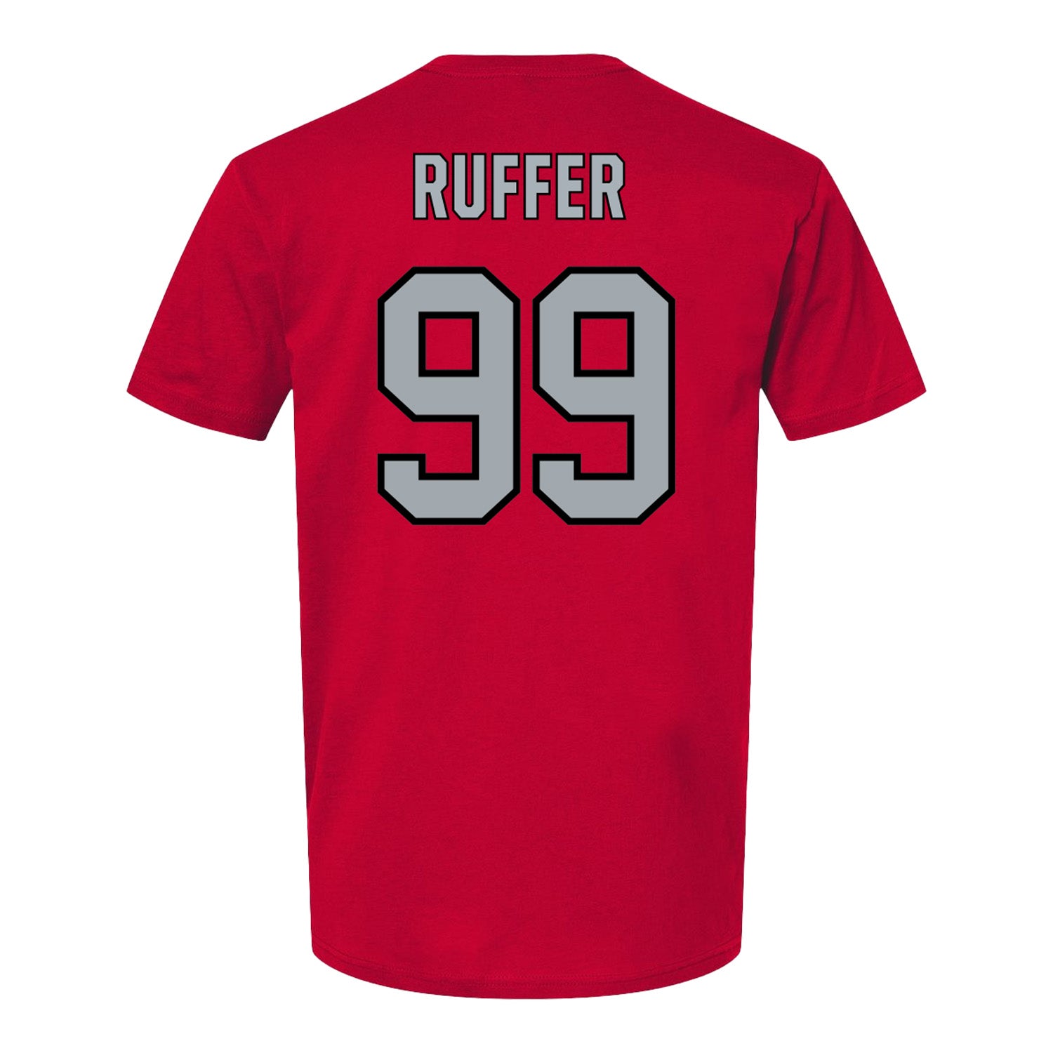 Ohio State Buckeyes Softball Student Athlete T-Shirt #99 Cadyn Ruffer - Back View