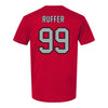 Ohio State Buckeyes Softball Student Athlete T-Shirt #99 Cadyn Ruffer - Back View