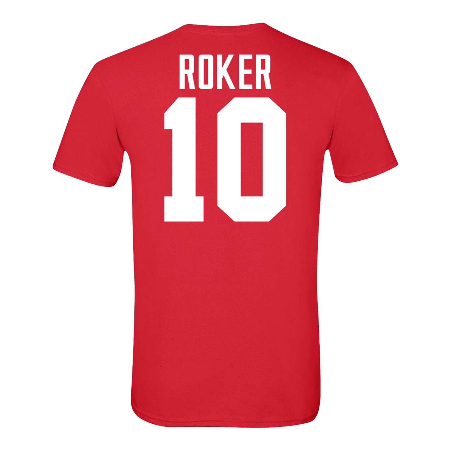 Ohio State Buckeyes #10 Leroy Roker Student Athlete Football T-Shirt - Back View